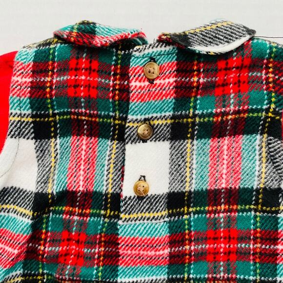 Carter’s | Peter Pan Collar Plaid Holiday Dress 6 NWT - Picture 5 of 7